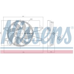 Engine Cooling Fan NISSENS 85030 OE Ref 1225368 NISSENS