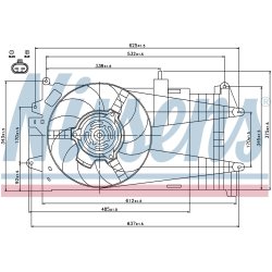 Engine Cooling Fan NISSENS 85052 OE Ref 46841314 NISSENS