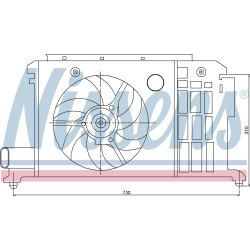 Engine Cooling Fan NISSENS 85058 OE Ref 1254.74