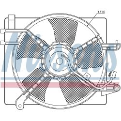 Engine Cooling Fan NISSENS 85061 OE Ref 96322939