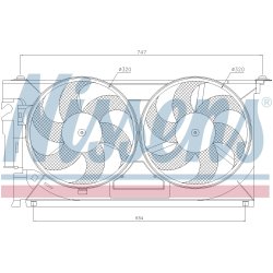 Engine Cooling Fan NISSENS 85083 OE Ref 1253C3 NISSENS