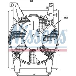 Engine Cooling Fan NISSENS 85088 OE Ref 97735-38000