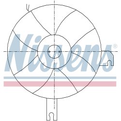 Engine Cooling Fan NISSENS 85096 OE Ref 88454-01020