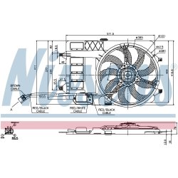 Engine Cooling Fan NISSENS 85125 OE Ref 1711.7.541.092 NISSENS