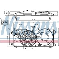 Engine Cooling Fan NISSENS 85131 OE Ref 51718487 NISSENS