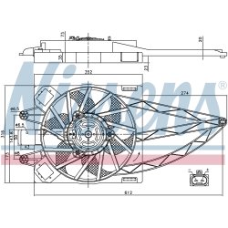 Engine Cooling Fan NISSENS 85150 OE Ref 51732069 NISSENS