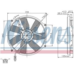 Engine Cooling Fan NISSENS 85151 OE Ref A0015000593 NISSENS