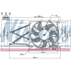 Engine Cooling Fan NISSENS 85176 OE Ref 1314 541 NISSENS