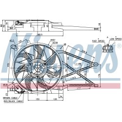 Engine Cooling Fan NISSENS 85185 OE Ref 1341 299 NISSENS