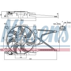 Engine Cooling Fan NISSENS 85188 OE Ref 1341 346 NISSENS