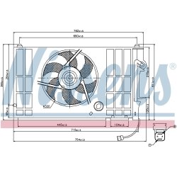 Engine Cooling Fan NISSENS 85318 OE Ref 1308.H2 NISSENS
