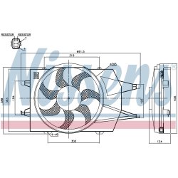 Engine Cooling Fan NISSENS 85342 OE Ref 1355712 NISSENS