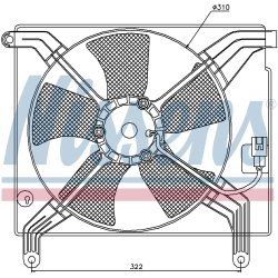 Engine Cooling Fan NISSENS 85358 OE Ref 96181887