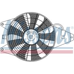 Engine Cooling Fan NISSENS 85375 OE Ref 0K24361710B