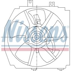 Engine Cooling Fan NISSENS 85381 OE Ref ZL04-15025C