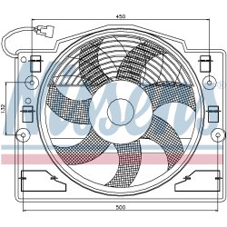 Engine Cooling Fan NISSENS 85420 OE Ref 6.988.913 NISSENS