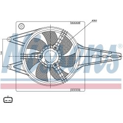 Engine Cooling Fan NISSENS 85427 OE Ref 46514973