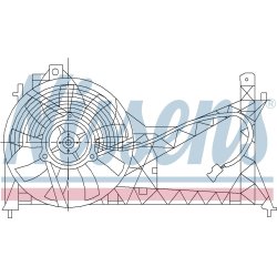 Engine Cooling Fan NISSENS 85445 OE Ref PGF101010