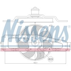 Engine Cooling Fan NISSENS 85498 OE Ref 77 01 036 723 NISSENS