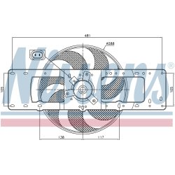 Engine Cooling Fan NISSENS 85499 OE Ref 77 00 785 115 NISSENS