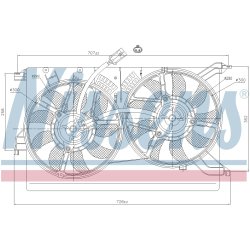 Engine Cooling Fan NISSENS 85523 OE Ref 13114369