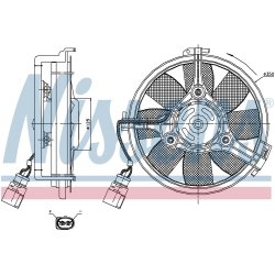 Engine Cooling Fan NISSENS 85547 OE Ref 3BD959455D NISSENS
