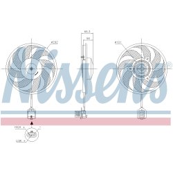 Engine Cooling Fan NISSENS 85596 OE Ref 1341338