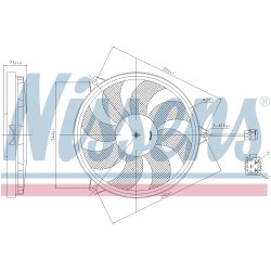 Engine Cooling Fan NISSENS 85607 OE Ref 1253.E0 NISSENS