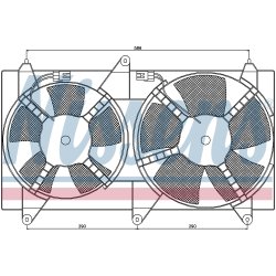 Engine Cooling Fan NISSENS 85611 OE Ref 96640489