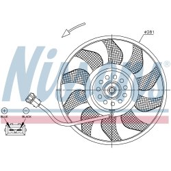 Engine Cooling Fan NISSENS 85618 OE Ref 701.959.455 AM NISSENS