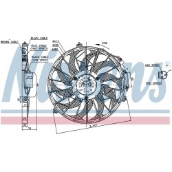 Engine Cooling Fan NISSENS 85648 OE Ref 17401466179 NISSENS
