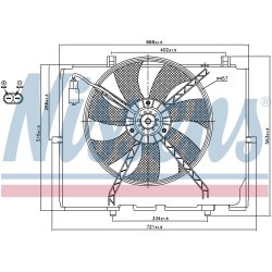Engine Cooling Fan NISSENS 85654 OE Ref A0015003093 NISSENS