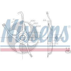 Engine Cooling Fan NISSENS 85665 OE Ref 1253.C4 NISSENS