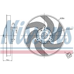 Engine Cooling Fan NISSENS 85667 OE Ref 1250.F0 NISSENS