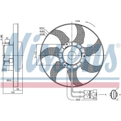Engine Cooling Fan NISSENS 85749 OE Ref 7D0959455B NISSENS