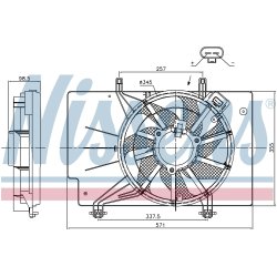 Engine Cooling Fan NISSENS 85752 OE Ref 1541279 NISSENS