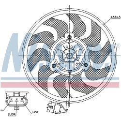 Engine Cooling Fan NISSENS 85755 OE Ref 6341172 NISSENS