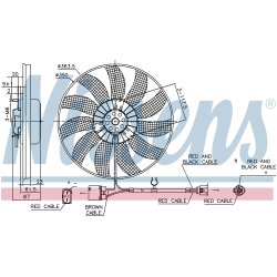 Engine Cooling Fan NISSENS 85763 OE Ref 1K0959455CN NISSENS