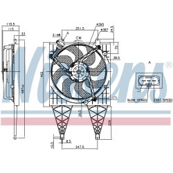 Engine Cooling Fan NISSENS 85797 OE Ref 6Q0959455AD NISSENS