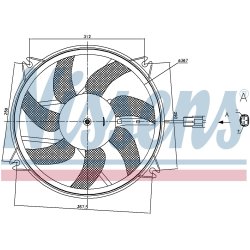 Engine Cooling Fan NISSENS 85886 OE Ref 9828719880 NISSENS