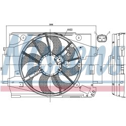 Engine Cooling Fan NISSENS 85892 OE Ref 214814116R NISSENS