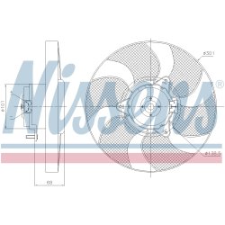 Engine Cooling Fan NISSENS 85900 OE Ref 6U0959761 NISSENS