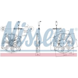 Engine Cooling Fan NISSENS 85902 OE Ref 1253E5