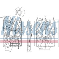 Engine Cooling Fan NISSENS 85937 OE Ref 52052605