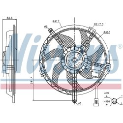 Engine Cooling Fan NISSENS 85945 OE Ref 8509990 NISSENS