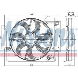 Engine Cooling Fan NISSENS 85946 OE Ref 214814EA0B NISSENS