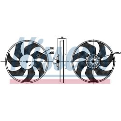 Engine Cooling Fan NISSENS 85956 OE Ref 9212000Q0K NISSENS