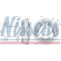 Radiator Fan Clutch NISSENS 86032 OE Ref 5412000022AD