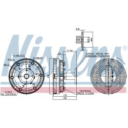 Radiator Fan Clutch NISSENS 86038 OE Ref 906 200 1122 NISSENS