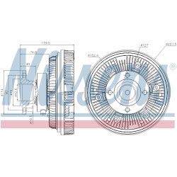 Radiator Fan Clutch NISSENS 86039 OE Ref 51066300108